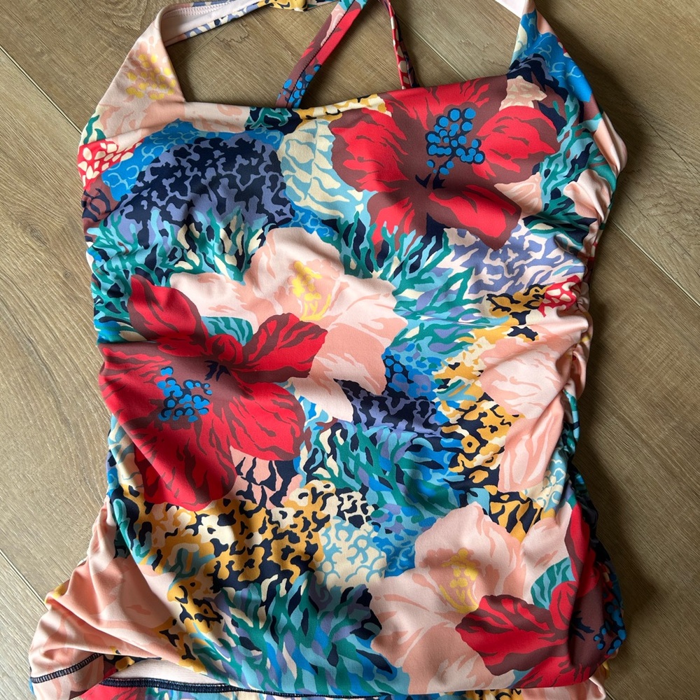 Athleta Square Neck Tankini 34D/DD
